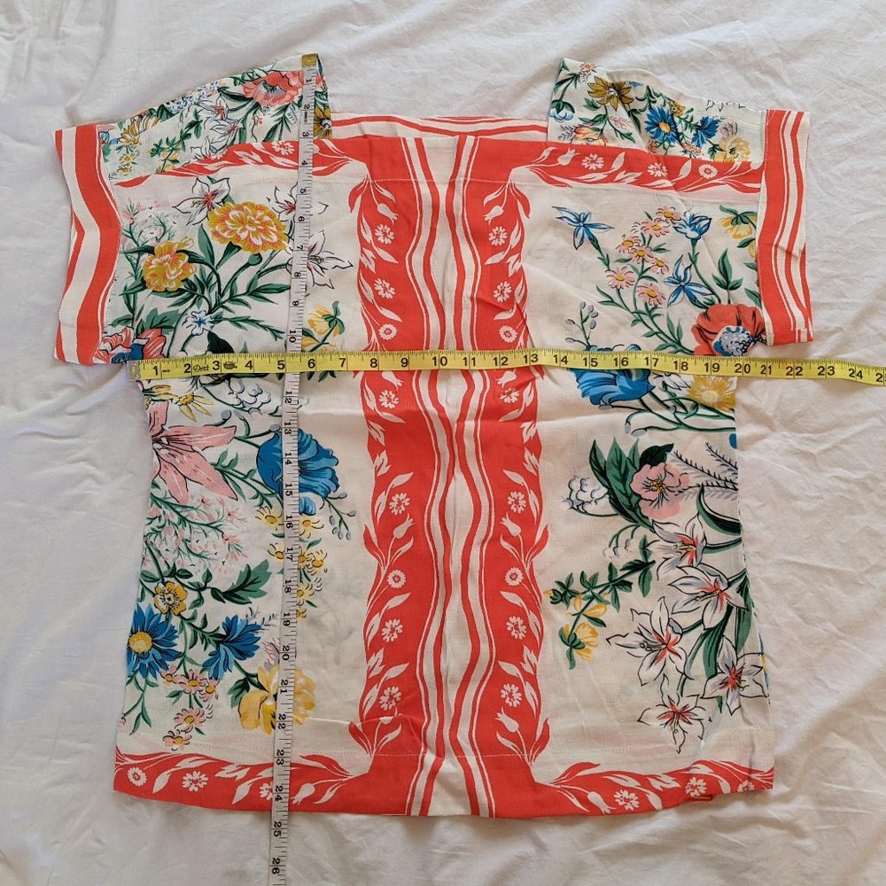 NWT Maeve Romina Scarf-Printed Top - Picture 8 of 13
